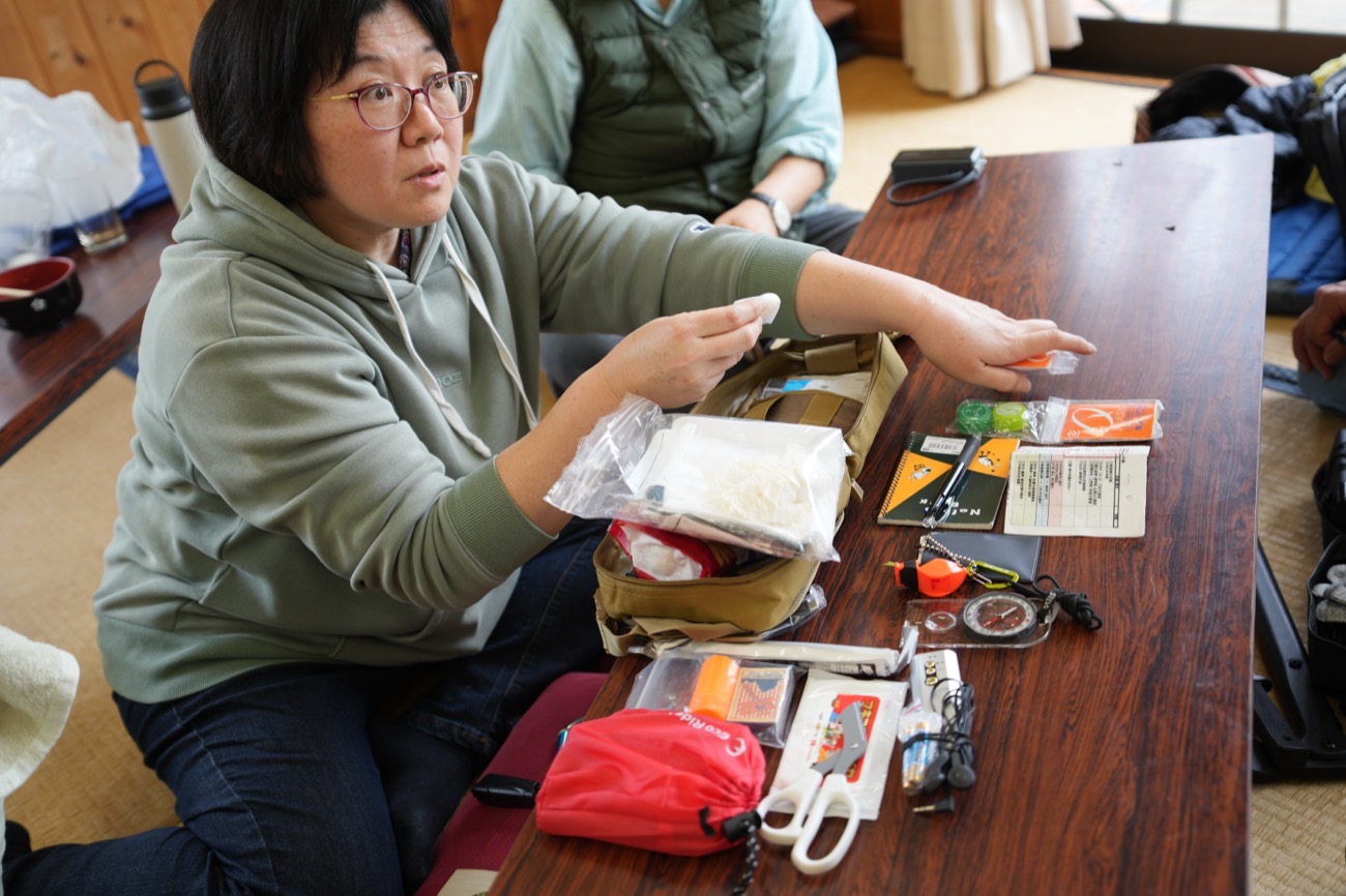 都市災害を想定した装備の点検